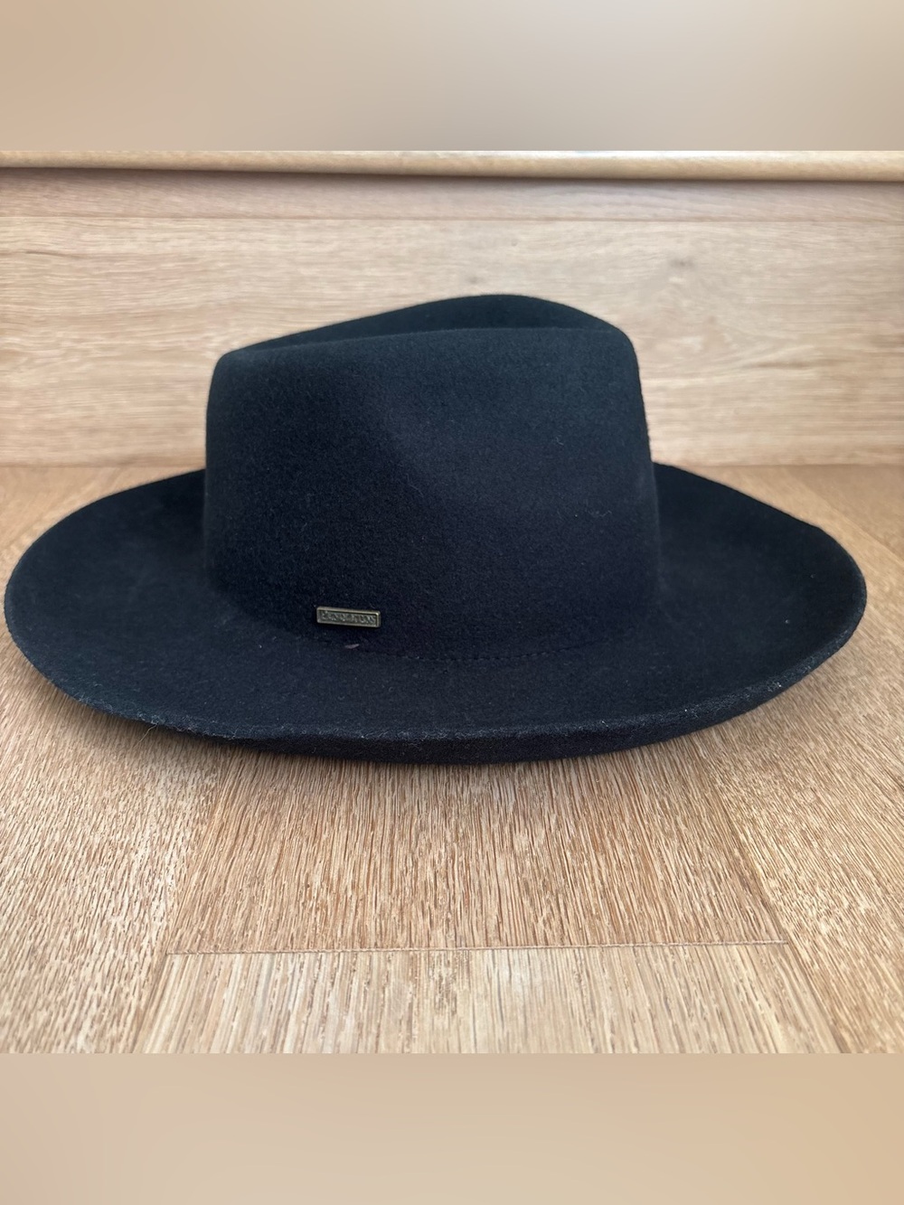 Pendleton Wool Felt Fedora Wide Brim Hat Black Western Unisex Classic 23” - Picture 2 of 7